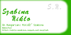 szabina miklo business card